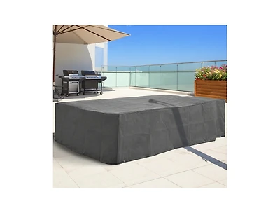Busdays Heavy Duty Outdoor Sectional Sofa Cover, Waterproof Patio Furniture Cover for Weather Protection