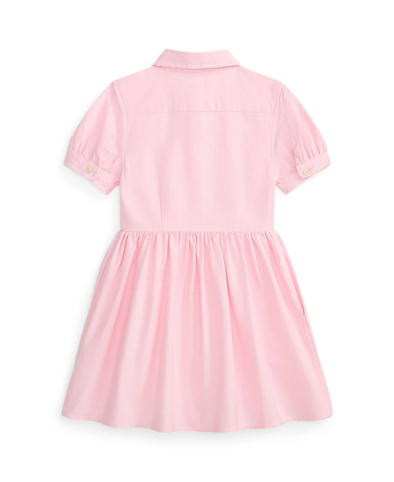 Polo Ralph Lauren Girls' 2T-6X Cotton Oxford Shirtdress