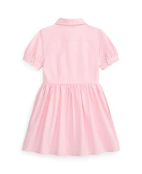 Polo Ralph Lauren Girls' 2T-6X Cotton Oxford Shirtdress