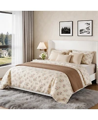 Homfan Upholstered Platform Bed Frame with Soft Headboard - Reinforced Wooden Slats