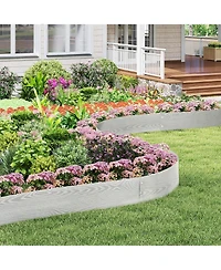 Sugift Six Pack Galvanized Metal Landscape Edging for Yard