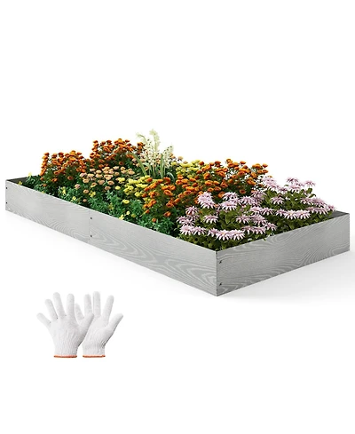 Sugift Six Pack Galvanized Metal Landscape Edging for Yard
