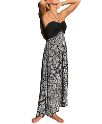 Cupshe Women's Fireworks Tropical Maxi Beach Dress