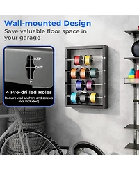 Sugift Wire Spool Rack with Four Rods for Industrial Retail Use