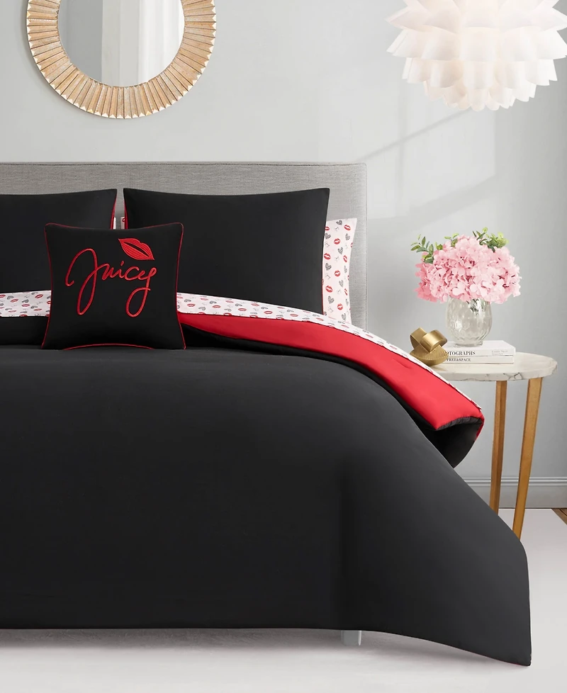 Juicy Couture Glam Girl Reversible Bed in a Bag 8-Pc. Comforter Set