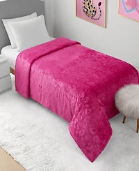 Juicy Couture Embossed Oversized Plush Throw, 60" x 90"
