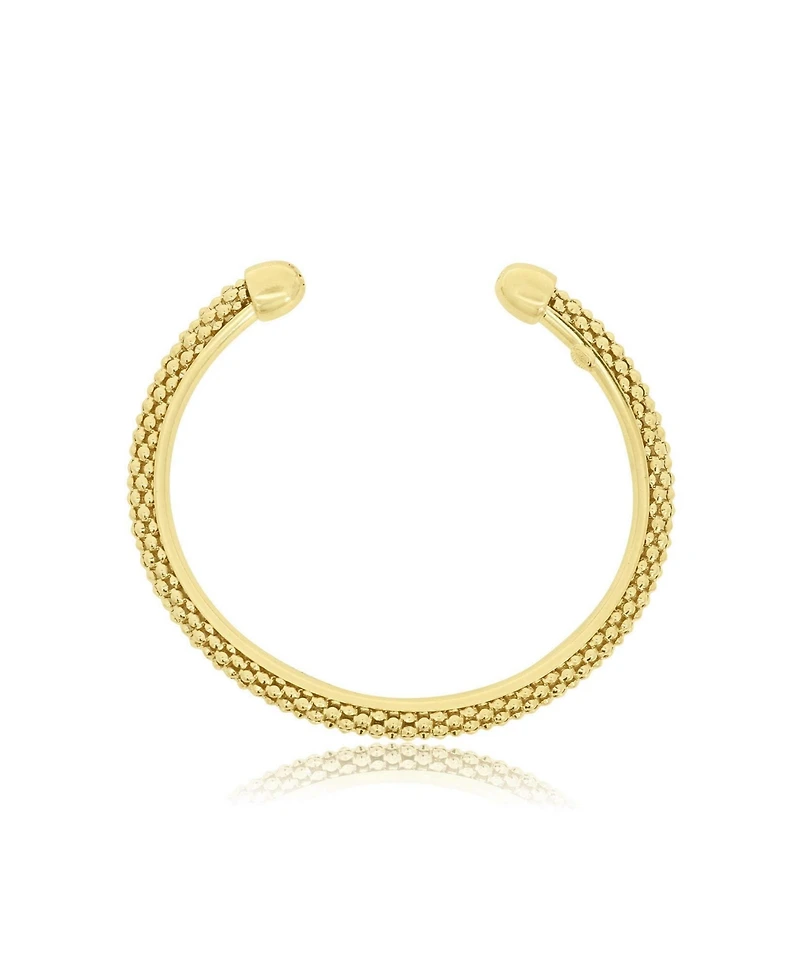 The Lovery Woven Cuff Bangle 14K Gold-Plated Sterling Silver