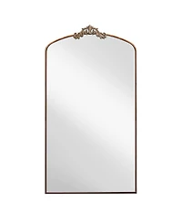 Busdays 36x66 Inch Vintage Ornate Arched Full Length Floor Mirror Metal Framed Dressing Mirror for Bedroom Living Room Entryway