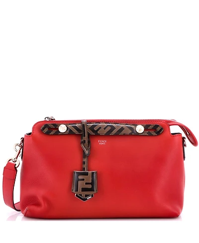 Pre-Owned Fendi Small By The Way Satchel Leather with Zucca Embossed Detail