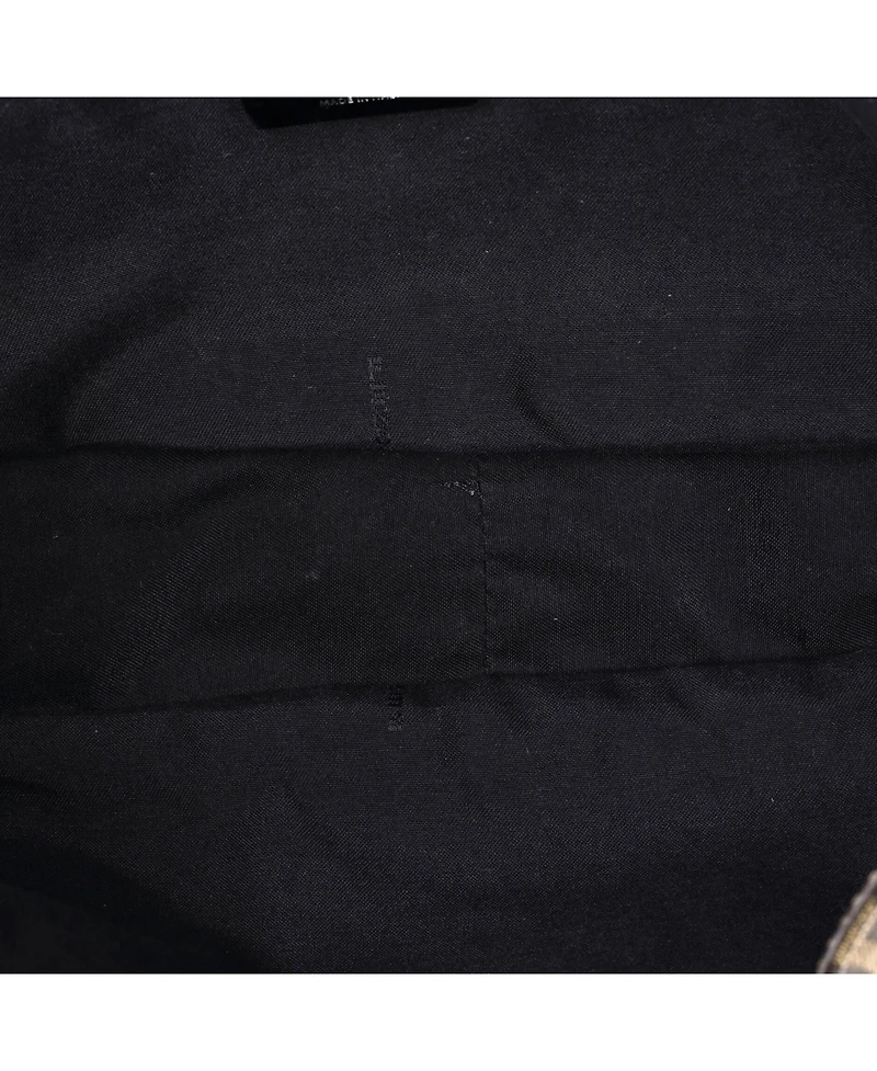 Pre-Owned Fendi Large Baguette Zucca and Pequin Canvas with Zucca Suede