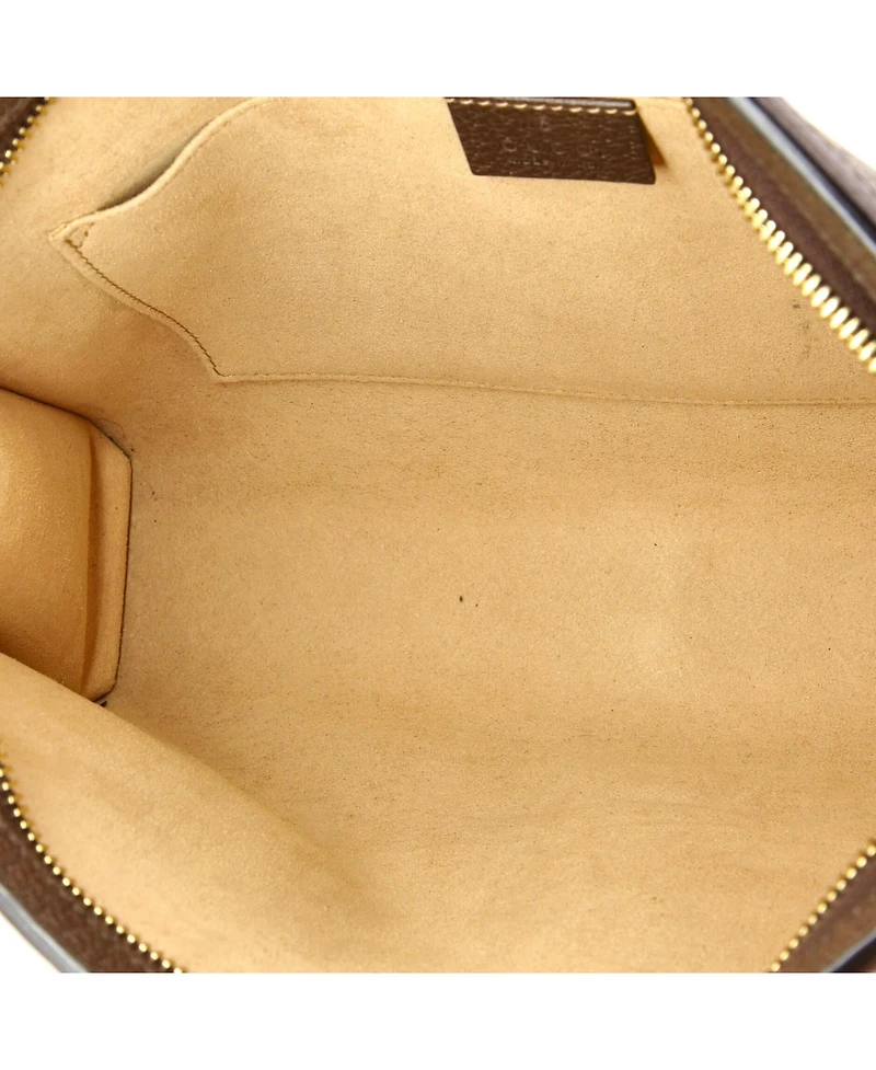 Pre-Owned Gucci Medium Ophidia Pouch Gg Coated Canvas