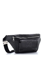 Pre-Owned Gucci Front Pocket Belt Bag Jumbo Gg Embossed Leather