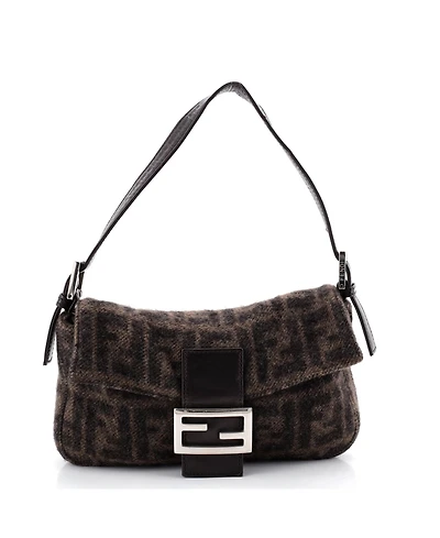 Pre-Owned Fendi Baguette Bag Zucca Wool