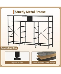 gaomon Dresser for Bedroom with 11 Drawers Featuring Led Light and Power Outlet, Fabric Dressers and Chest of Drawers