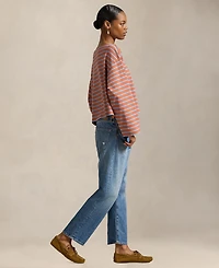Polo Ralph Lauren Women's Striped Long-Sleeve Boat Neck T-Shirt