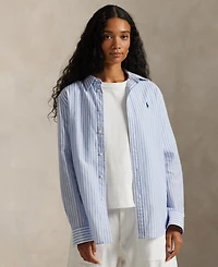 Polo Ralph Lauren Women's Striped Long-Sleeve Button-Front Shirt