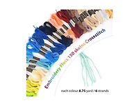 Gnuadz 150 Color Rainbow Embroidery Floss Cross Stitch Bracelet Yarn Craft Thread Skeins