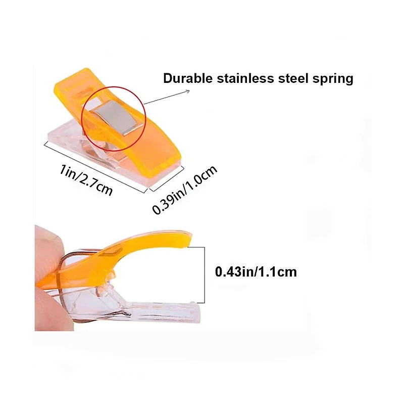 Gnuadz 100pcs Sewing Clips Fabric Quilting Binding Accessories Supplies Craft Patchwork Hemming Crochet Knitting Diy Tool