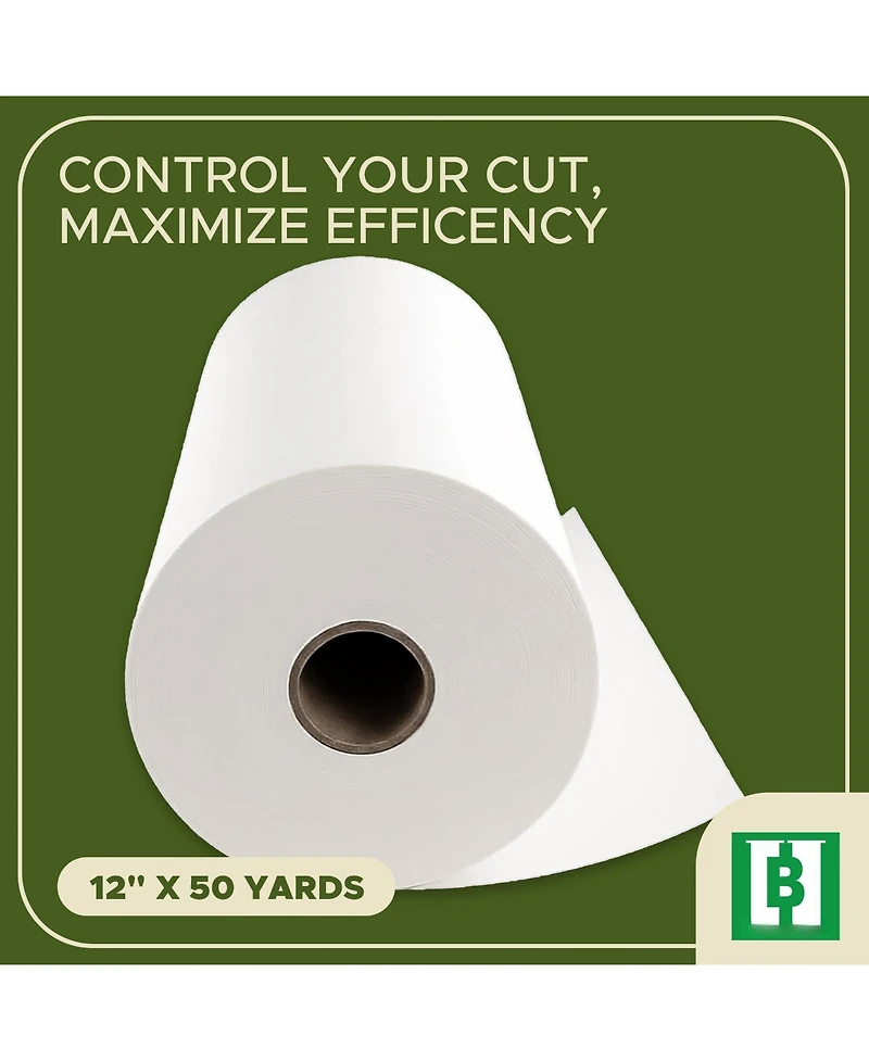 Gnuadz 2.5 Oz Cut Away Embroidery Stabilizer Roll Permanent Backing Machine Hand Soft 12" x 50
