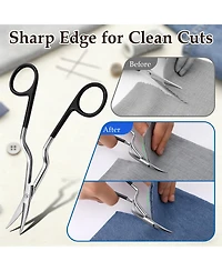 Gnuadz 6inch Double Curved Embroidery Scissor Applique Sewing Handicraft Stainless Steel Precision