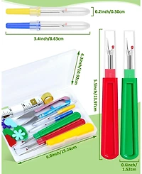 Gnuadz Seam Rippers Thread Ripper Embroidery Removal Tool Threaders Thimbles Tape Measure Awl Snips
