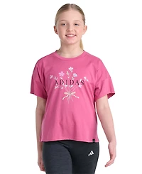 adidas Girls' 8-16 Drop Shoulder Short-Sleeve T-Shirt
