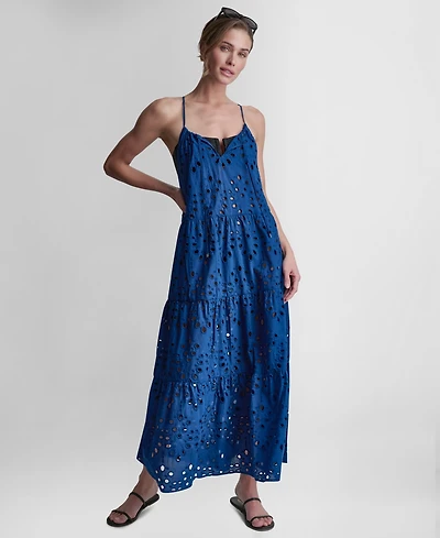 Dkny Women's Tiered Maxi Dress Swim Cover-Up