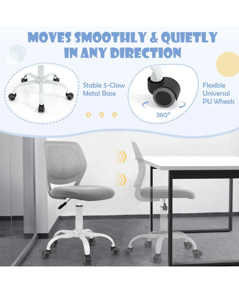 Gouun Ergonomic Adjustable-Height Mesh Children Study Chair