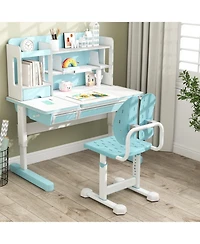 Gouun 5-Position Height-Adjustable Study Chair with Dual Back Support for Kids