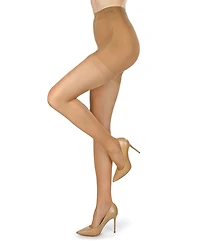 MeMoi Women's Nudes Ultra Bare Mini Toner Control Top Luxe Pantyhose