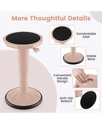 Gouun Adjustable-Height Wobble Stool for Active Seating