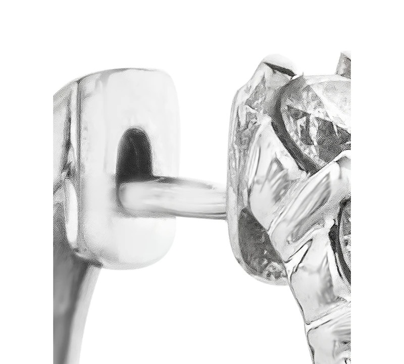 Diamond Hoop Earrings in 14k White Gold (1-1/2 ct. t.w.)