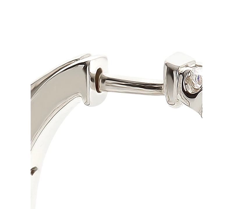 Diamond Hoop Earrings (5/8 ct. t.w.) in 14k White Gold