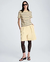 Kenneth Cole Women's Crewneck Striped T-Shirt