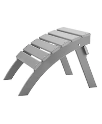 Sugift Adirondack Ottoman 21.5L x 18.9W in Hdpe Plastic Weather-Resistant Foldable