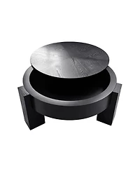 Rainsken 31.5'' Round Coffee Table with Hidden Storage