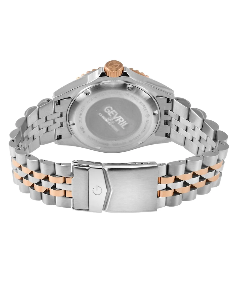 Gevril Men's Wall Street Swiss Automatic Two-Tone Ss/Iprg Bracelet Watch