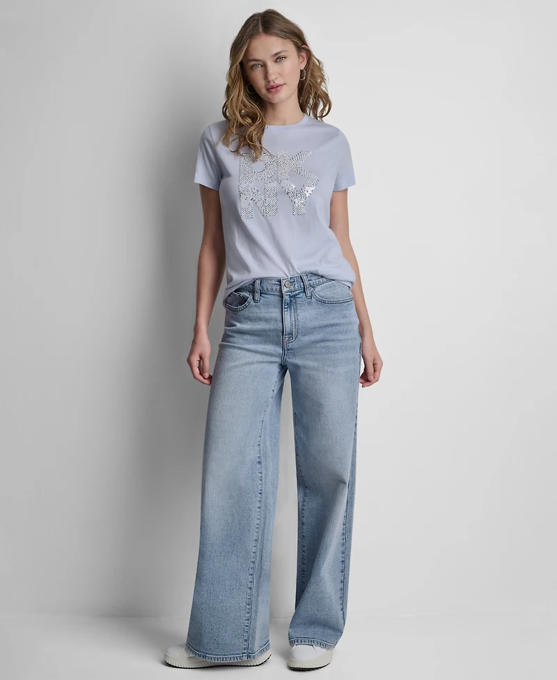 Dkny Jeans Women's Short-Sleeve Crewneck T-Shirt