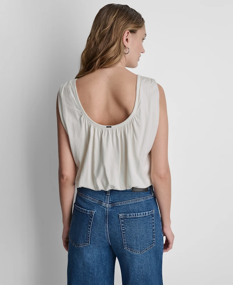 Dkny Jeans Women's Sleeveless Bubble Top