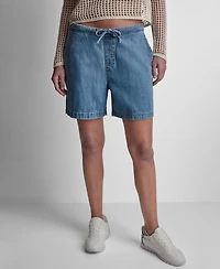 Dkny Jeans Women's Mid-Rise Pull-On Shorts