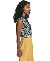 Tommy Hilfiger Women's Sleeveless V-Neck Blouse