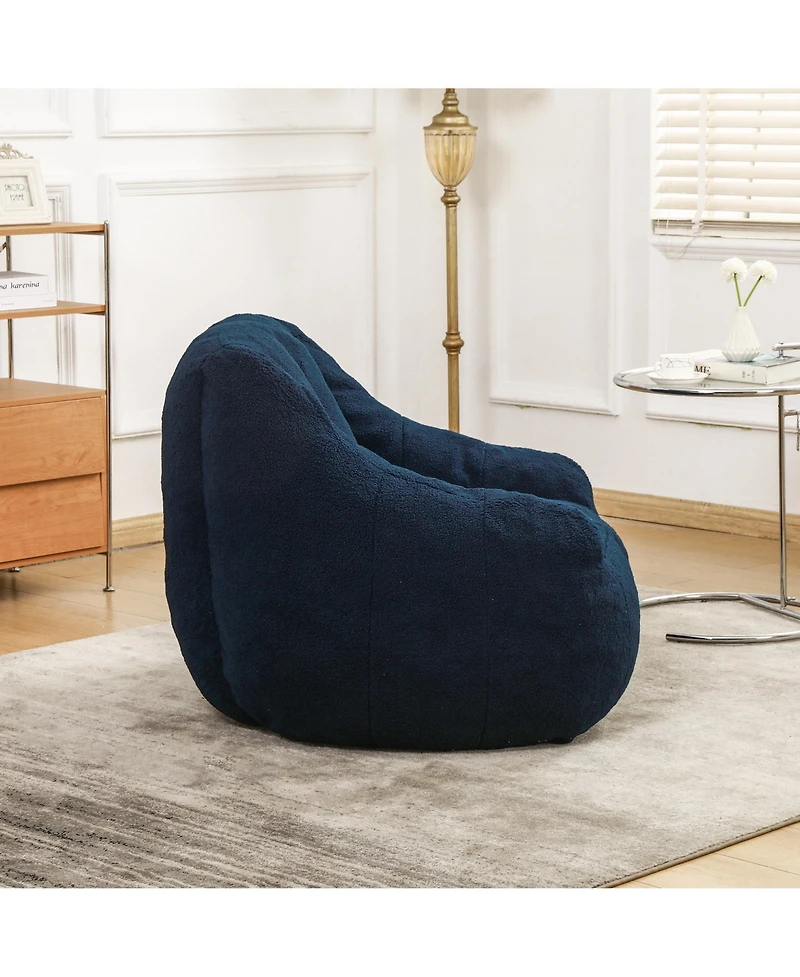 Clihome Bean Bag Sofa with Tufted Soft Stuffed Filling, Comfy Cozy Chairs