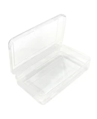 Gnuadz 4-pack Clear Plastic Pencil Box Stackable School Supply Case