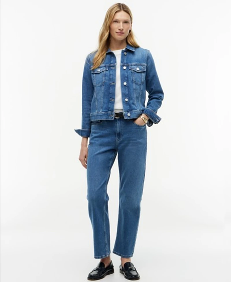 Tommy Hilfiger Women's Slim-Fit Collared Denim Jacket