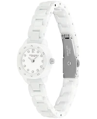 Coach Women's Kitt White Ceramic Bracelet Watch, 21mm