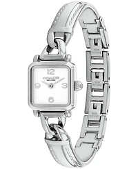 Coach Women's Cass Silver Tone Stainless Steel Bangle Bracelet Watch, 18mm