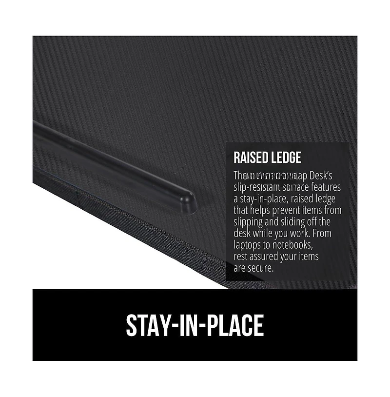 Gnuadz 15.6" Laptop Lap Desk Phone Holder Pillow Cushion Tray Portable Workstation