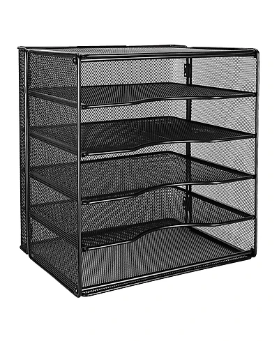Gnuadz Mesh Desk Organizer File Holder Paper Sorter 5 Slots