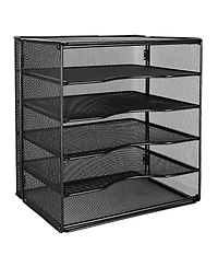 Gnuadz Mesh Desk Organizer File Holder Paper Sorter 5 Slots