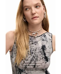 Desigual Women's T-shirt photo tied